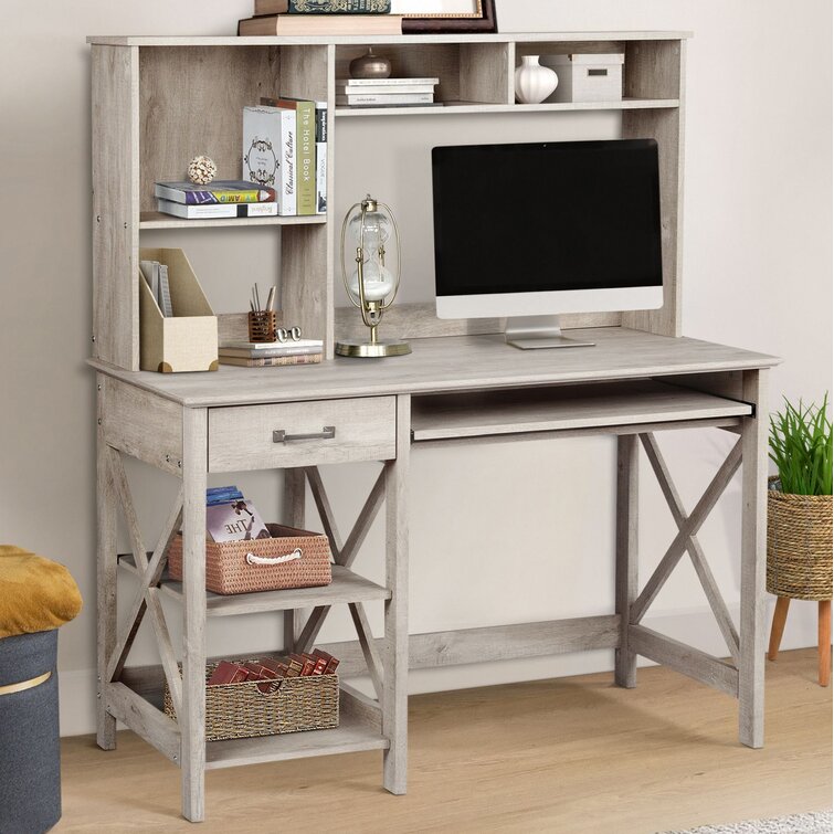 Wayfair axess computer on sale desk with hutch